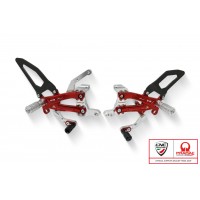 CNC Racing PRAMAC RACING LIMITED EDITION RPS Adjustable Rearset for the Ducati Panigale V4 / S / R - with Carbon Heel guard